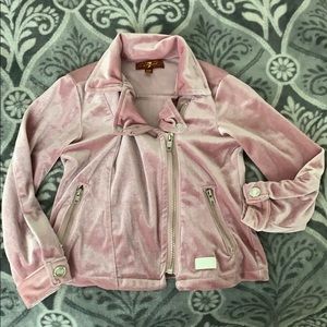 7 for all mankind pink velveteen jacket